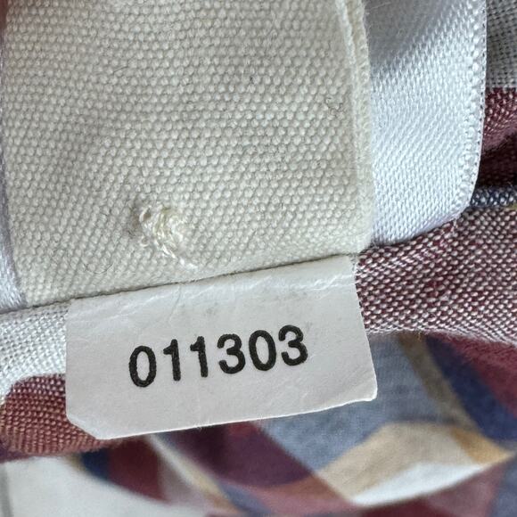 Fossil 54 Plaid Western Pearl Snap Long Sleeve Button Down Shirt Size Large - Picture 8 of 12